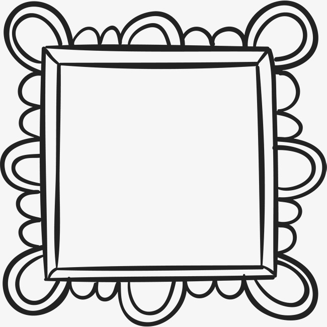 650x650 Wave Lace Frame, Vector Png, Frame, Hand Painted Picture Frames