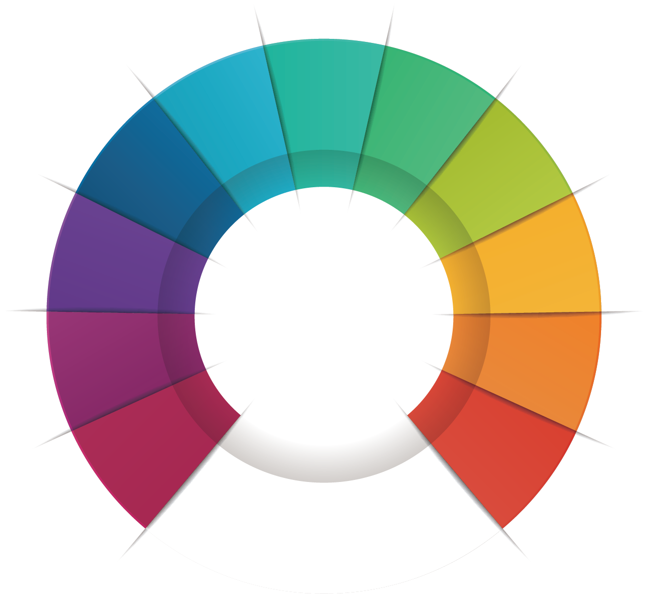 Непрерывный круг. Круговая цветовая диаграмма. Цветная диаграмма. Круглая цветная диаграмма. Цветовой круговой круг.