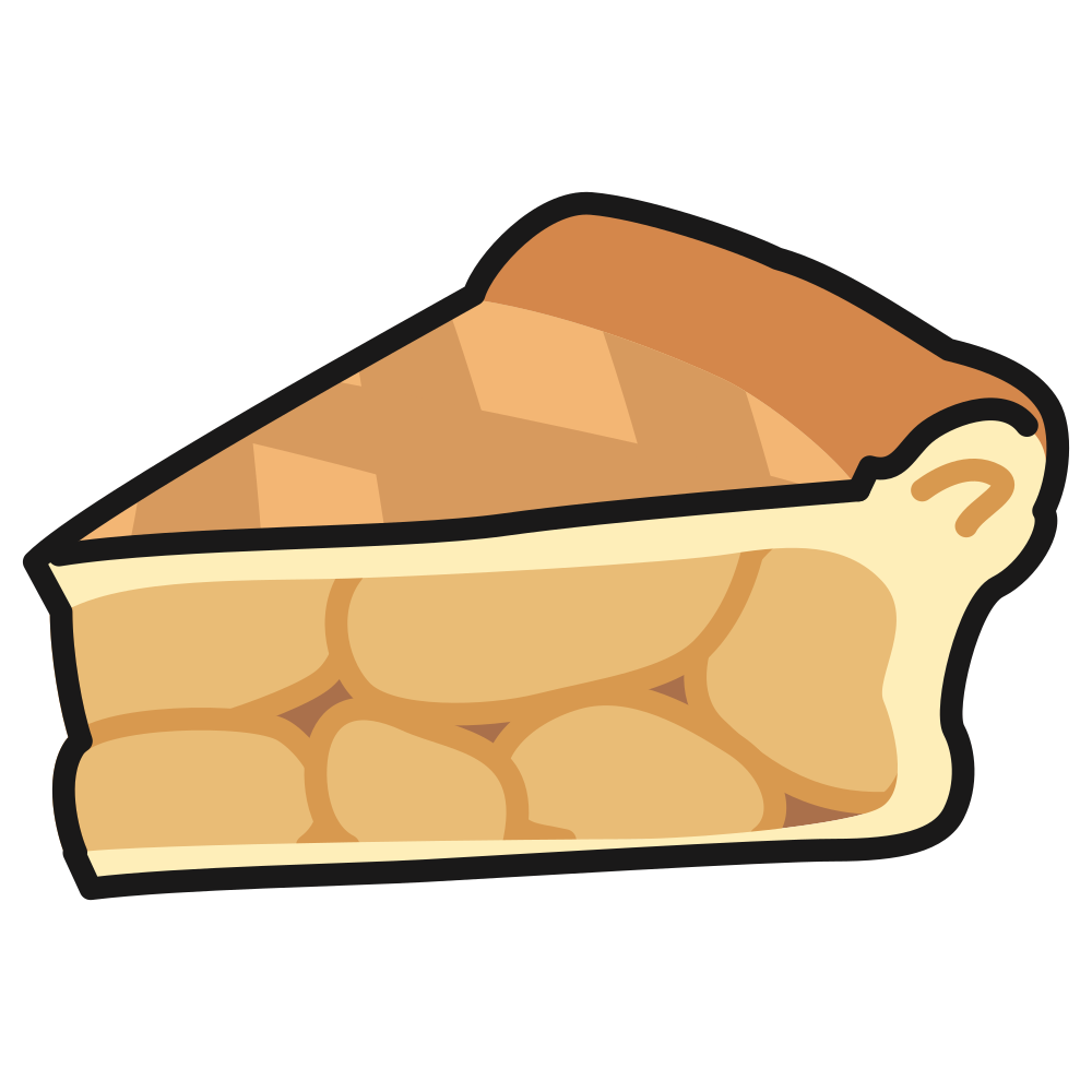 1000x1000 Pumpkin Pie Slice Vector Download