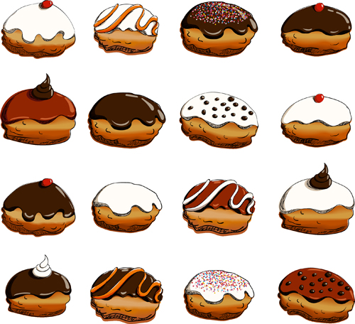 500x456 Chocolate Pie Vector Set Free Download