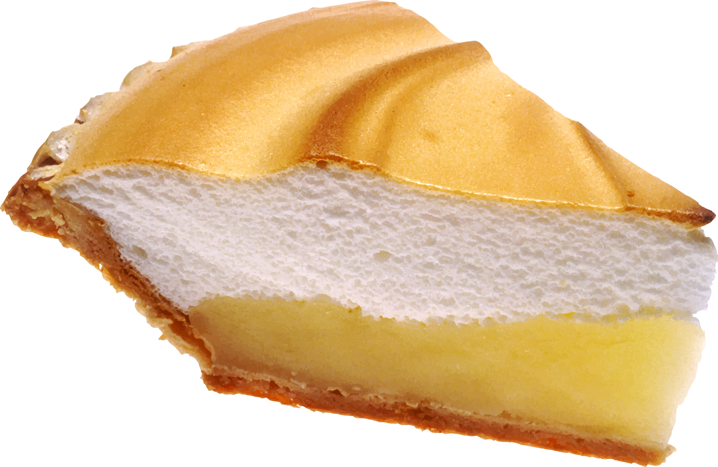 2400x1560 Lemon Meringue Pie Vector Clipart Image