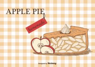 310x217 Apple Pie Vector Background Free Vectors Ui Download