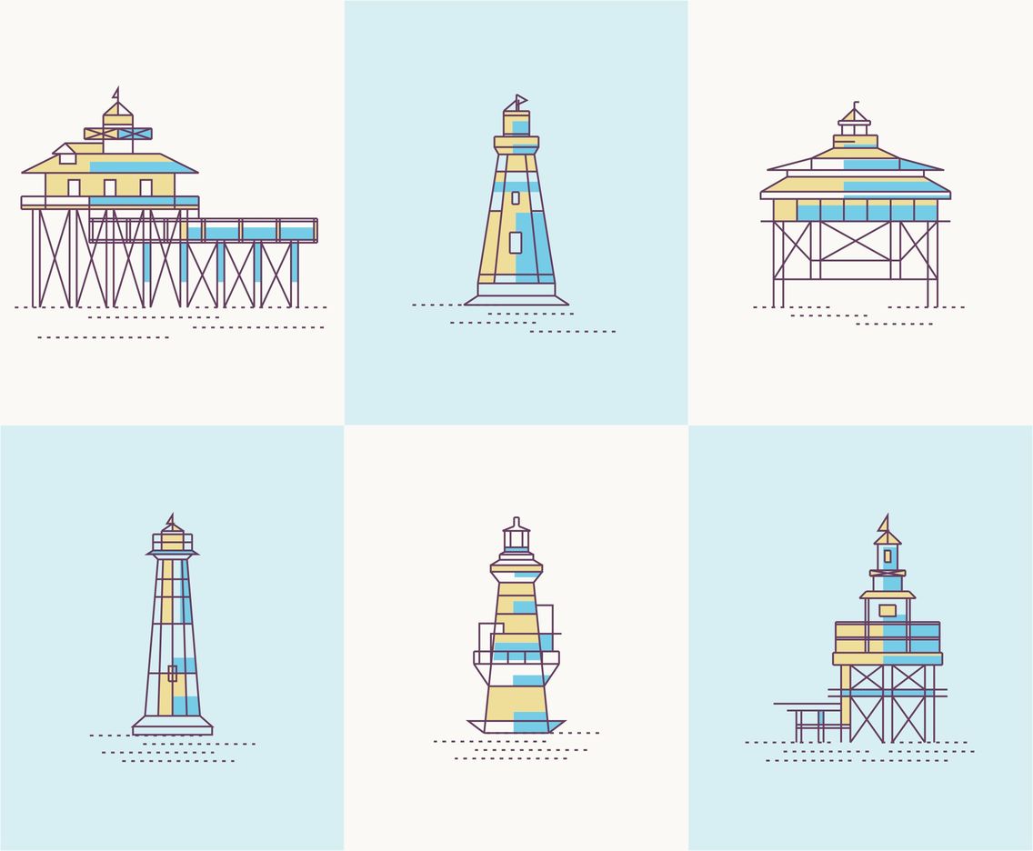 1136x936 Lighthouse And Pier Vectors Vector Art Amp Graphics