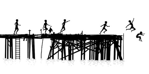 480x240 Pier Vector Photos, Royalty Free Images, Graphics, Vectors