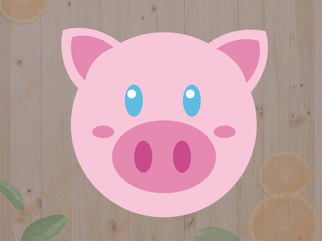 642x482 Pig Face Svg Baby Pig Svg Cute Piggy Cutfile Pig Svg Dxf Etsy