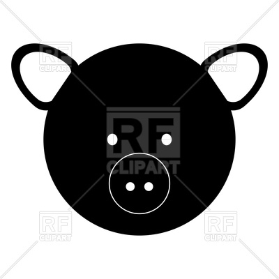 400x400 Pig Face Black Icon Vector Image Vector Artwork Of Plants And