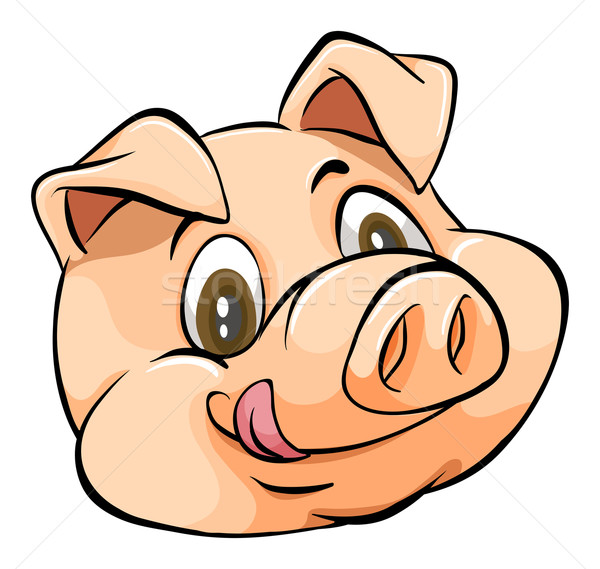 600x569 Pig Head Vector Illustration Daniel Cole (Bluering) ( 7114387