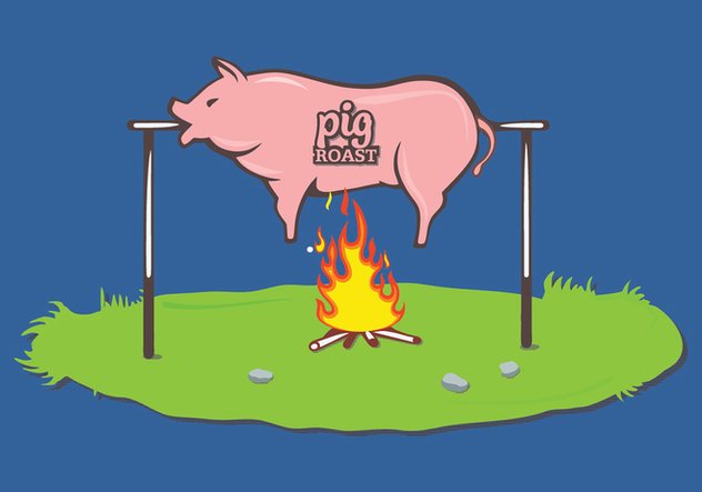 632x443 Pig Roast Vector Free Vector Download 305159 Cannypic