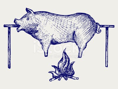 399x300 Roasted Pig Stock Vectors