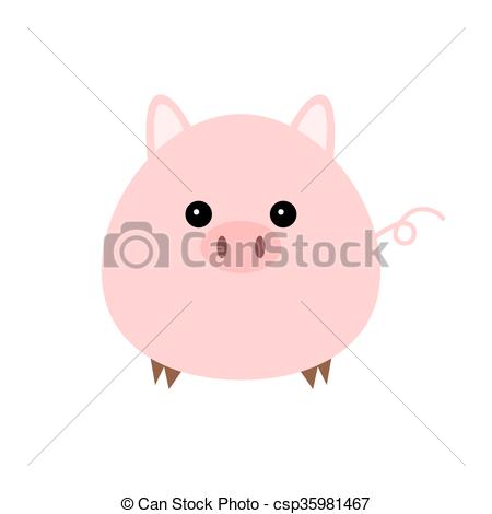 450x470 Pink Pig