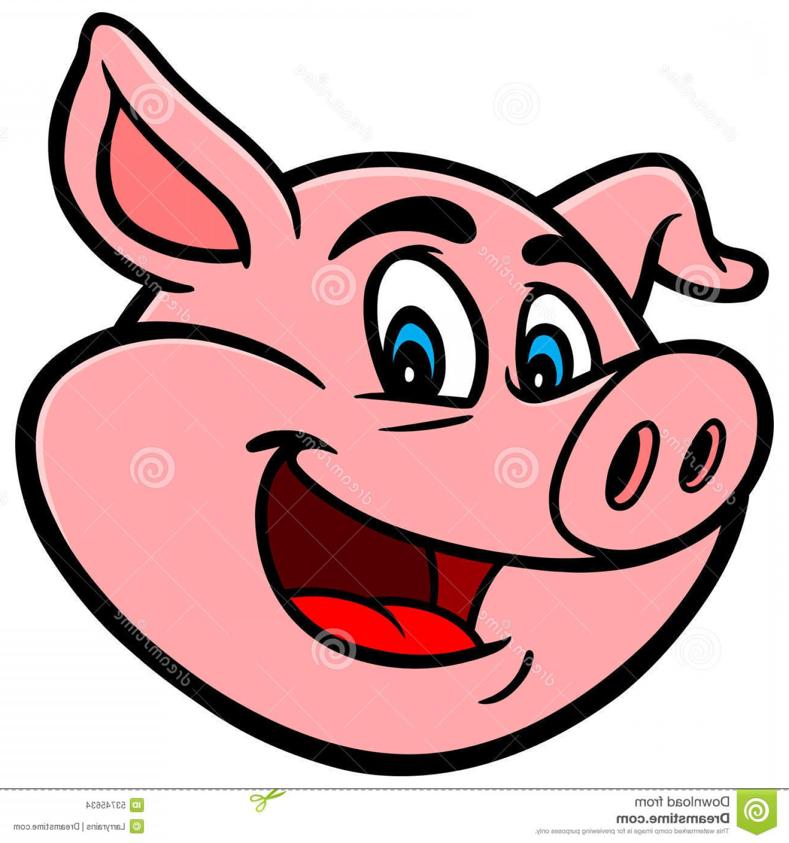 1560x1668 Stock Illustration Cartoon Pig Vector Illustration Image Shopatcloth