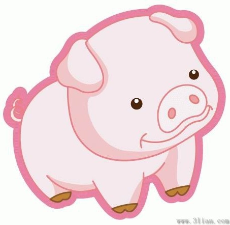 453x442 Cute Cartoon Pig Vectors Free Vector In Adobe Illustrator Ai ( .ai