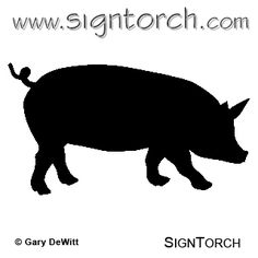 236x236 Pig Silhouette Vector