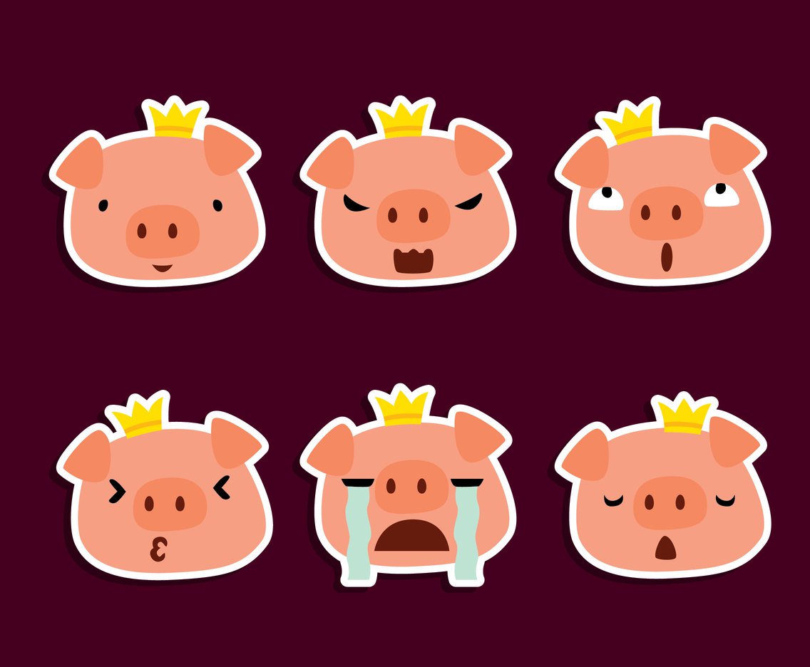 1136x936 Cartoon Pig Characters Vector Vector Art Amp Graphics