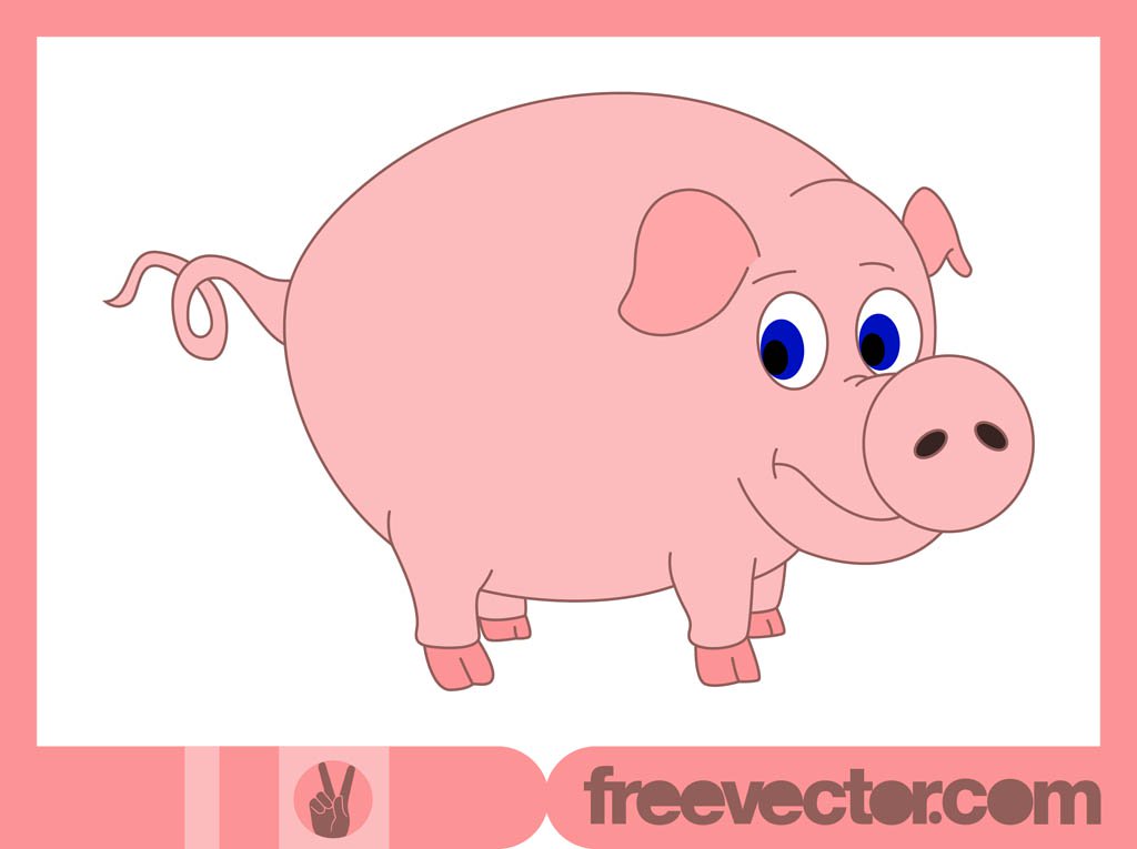 1024x765 Cartoon Pig Vector Art Amp Graphics