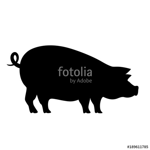500x500 Pig Vector Pictogram Stock Image And Royalty Free Vector Files On