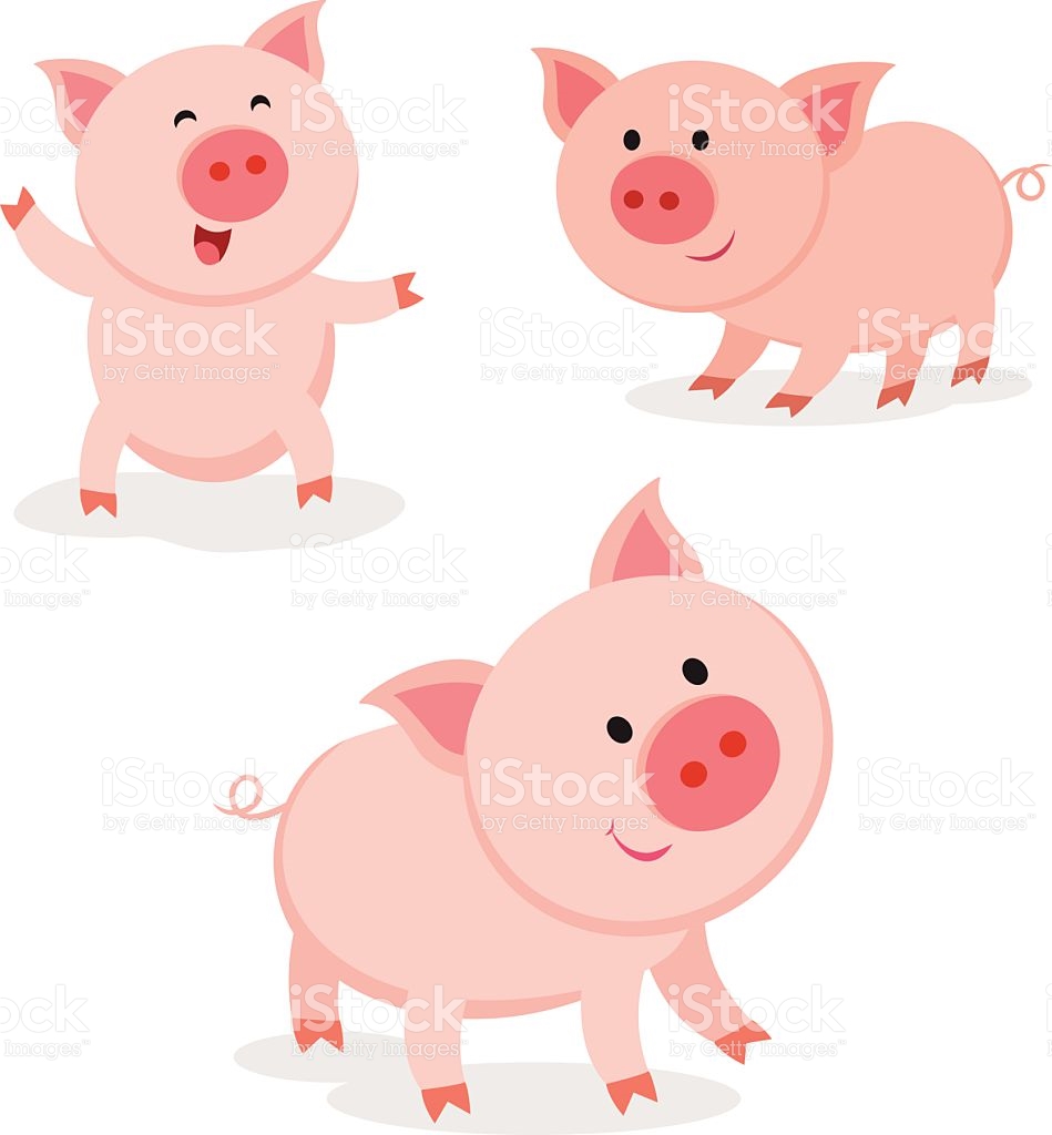 949x1024 Vector Clipart Pig