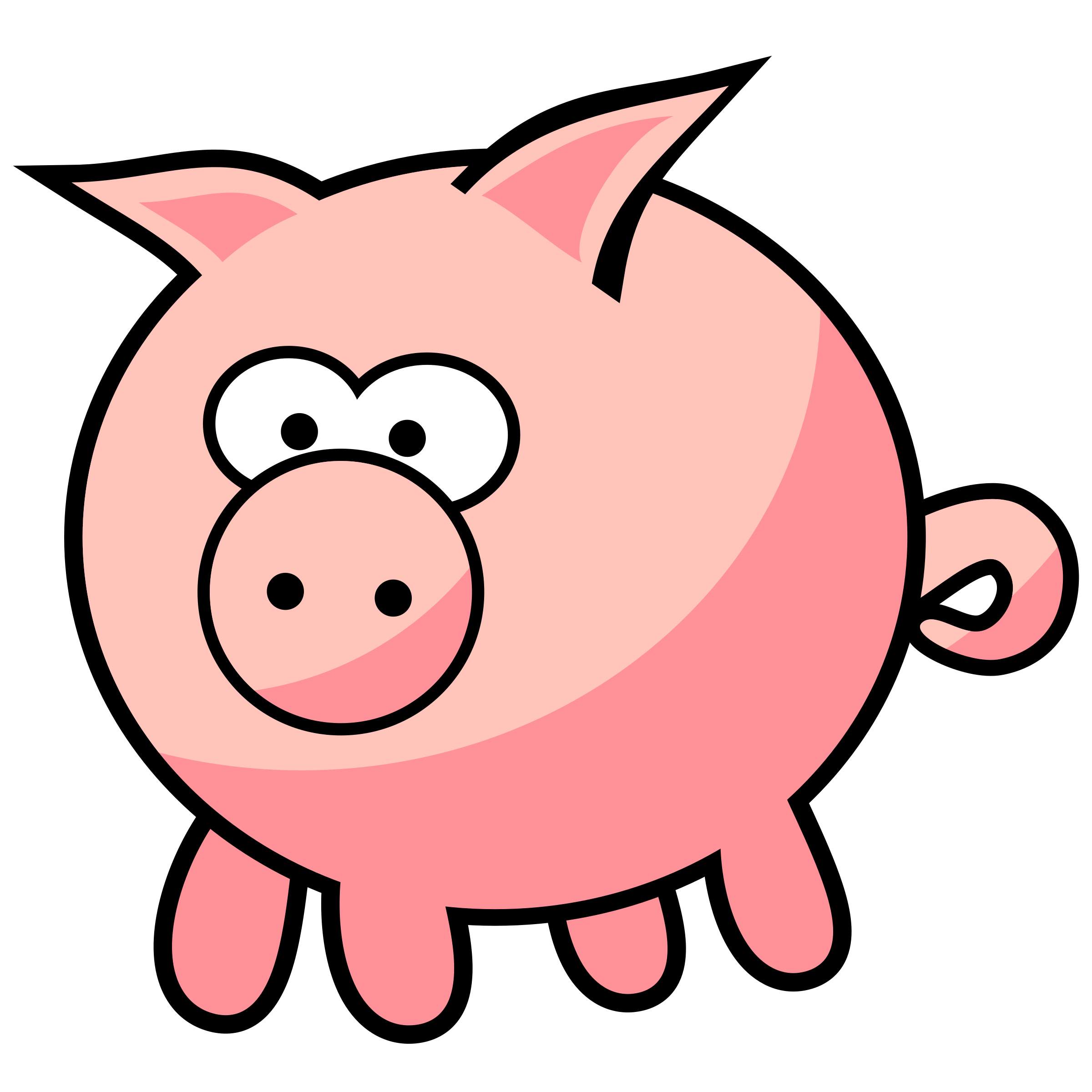 2400x2400 Collection Of Free Pig Vector Farm Animal. Download On Ubisafe
