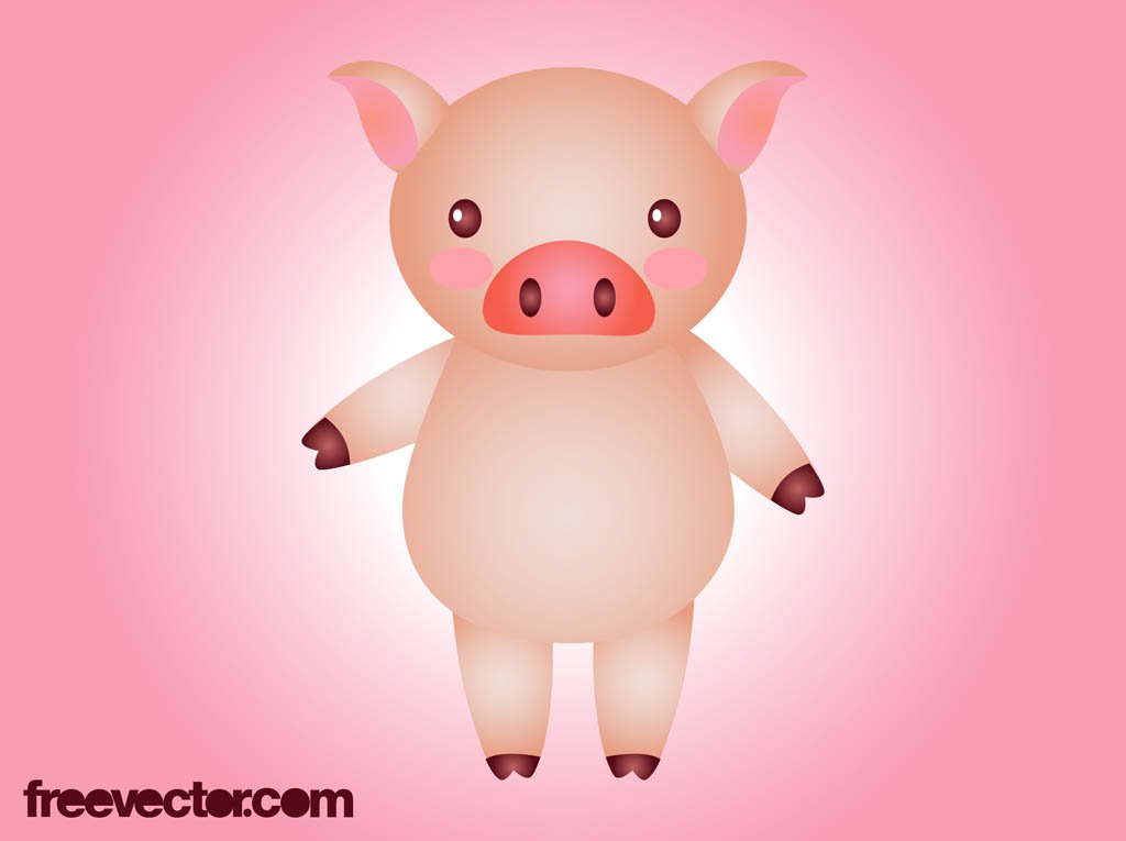 1024x765 Cartoon Pig Vector Vector Art Amp Graphics