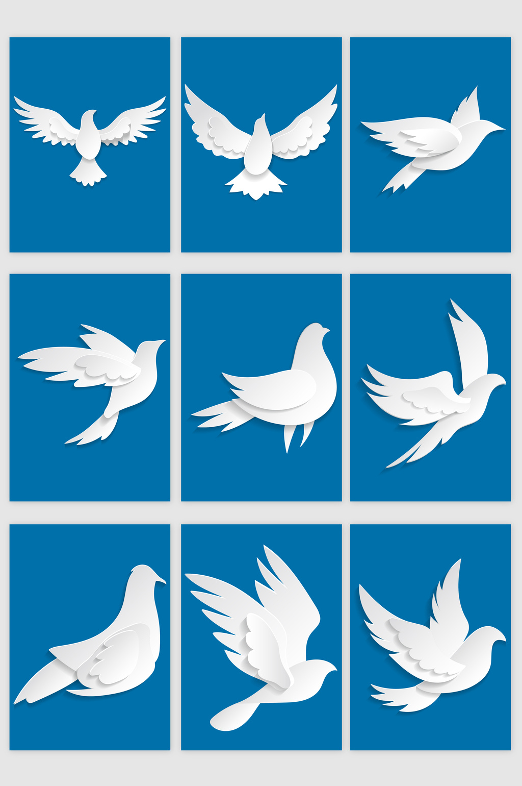1024x1540 Cartoon White Peace Pigeon Vector Material Free Download Pikbest