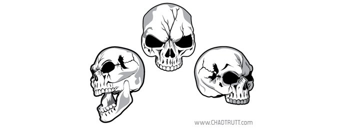 676x259 Free Cracked Skulls Psd Files, Vectors Amp Graphics