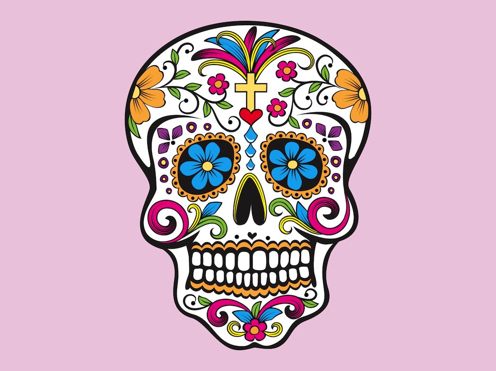 1024x765 Mexican Skull Vector Art Amp Graphics