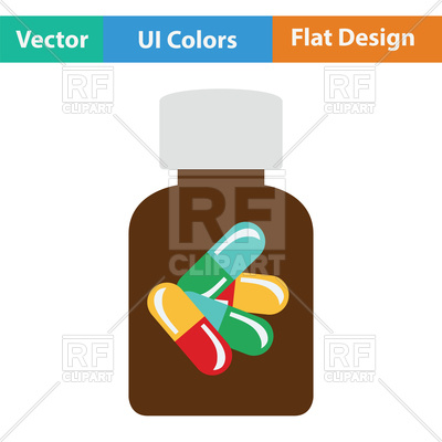 400x400 Pills Bottle Icon Vector Image Vector Artwork Of Signs, Symbols