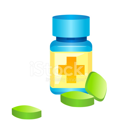 391x440 Vector Icon Pill Bottle Stock Vector