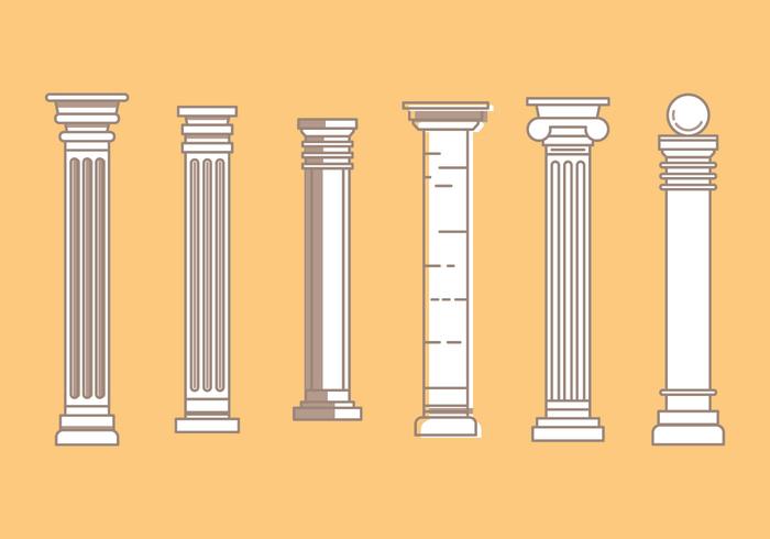 700x490 Free Roman Pillar Vector Icons