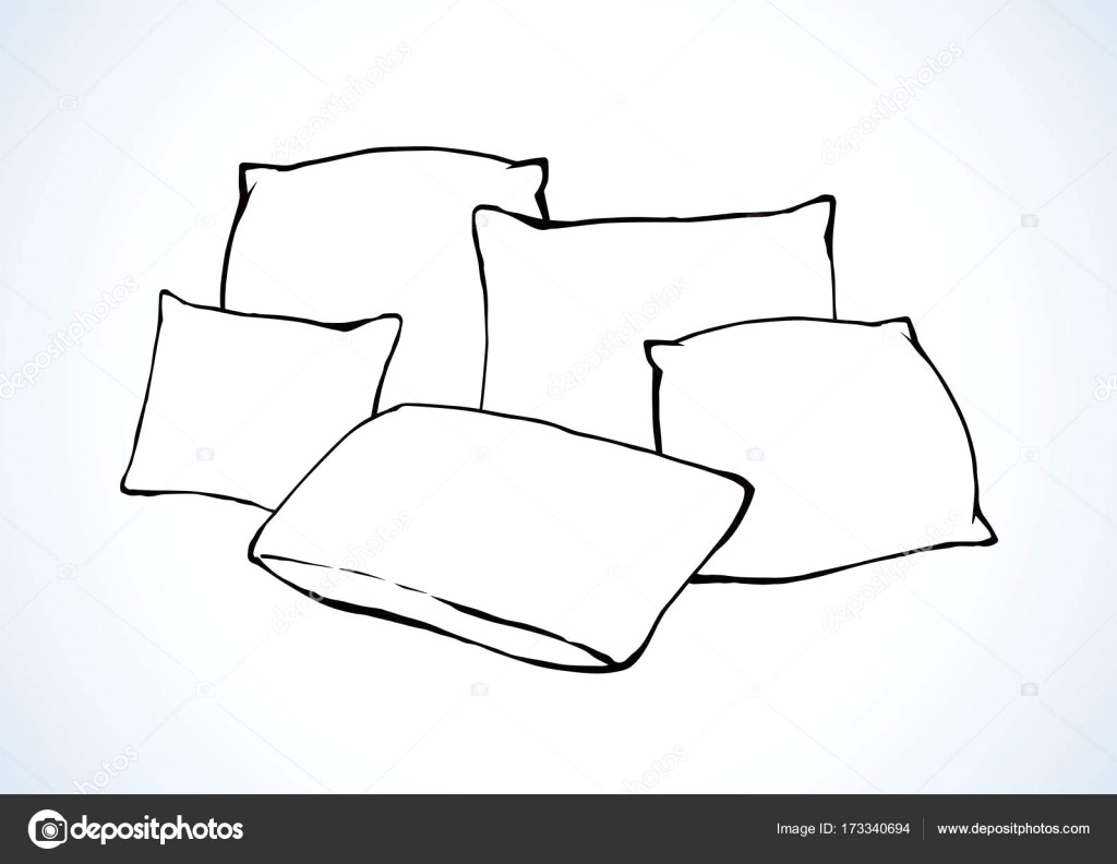 1024x792 Drawing Pillow Isolated Icon Design Vector 9438891 15