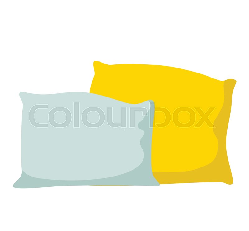 800x742 Pillow Vector Illustration Flat Design Stock Vector Colourbox