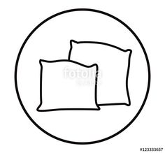 236x219 Vector Cartoon Pillow Silhouette Vector Illustration. Pillows