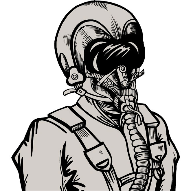 660x660 Pilot Vector Image