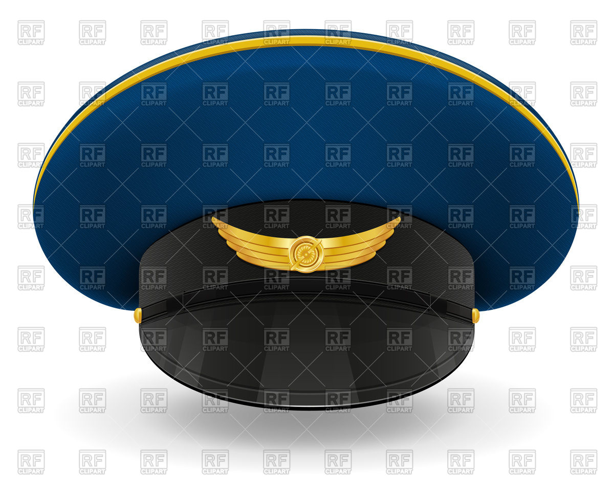 1200x933 Professional Uniform Cap Or Pilot Vector Image Vector Artwork Of