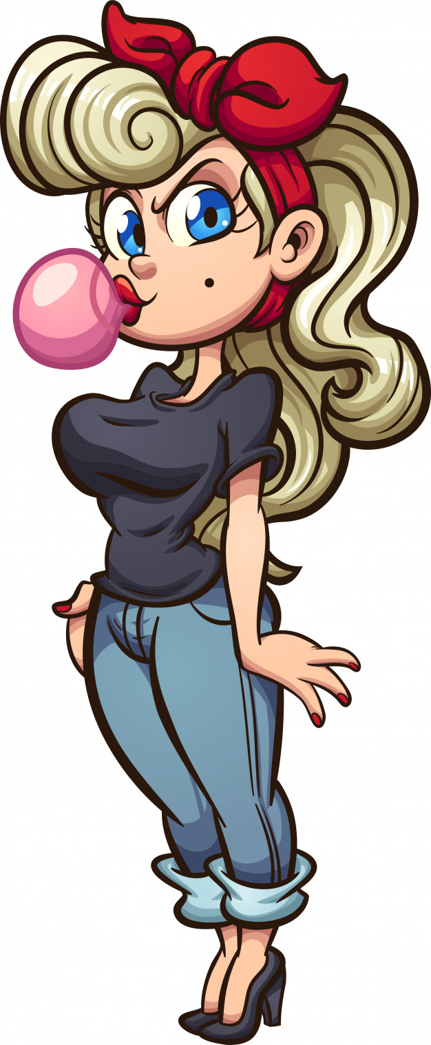 626x1517 Pin Up Girl Vector Premium Download