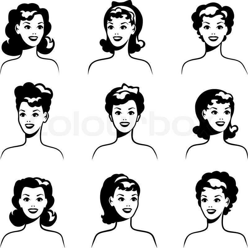 800x800 Collection Of Portraits Beautiful Pin Up Girls 1950s Style