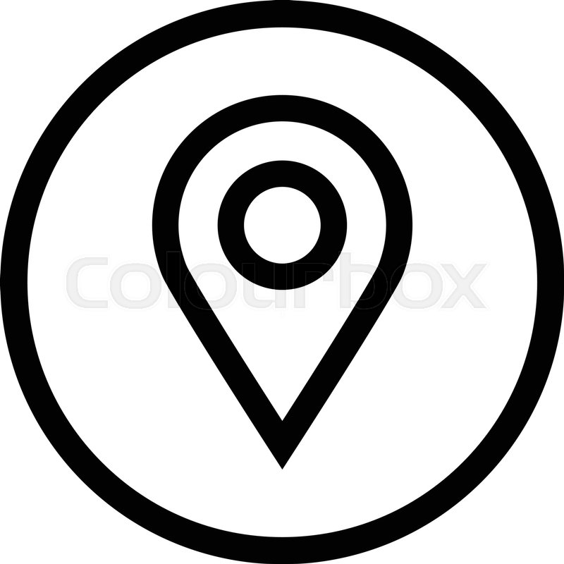 800x800 Location Pin Vector Icon Stock Vector Colourbox