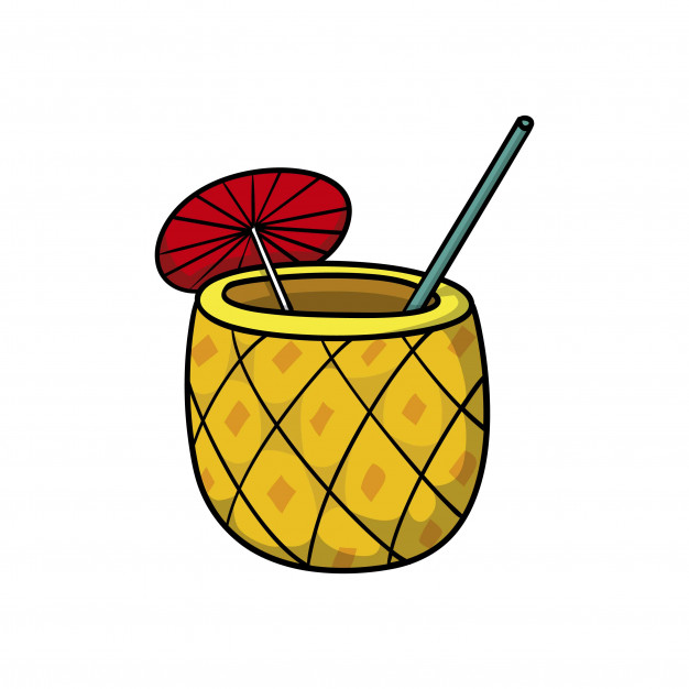 626x626 Pina Colada Vector Premium Download