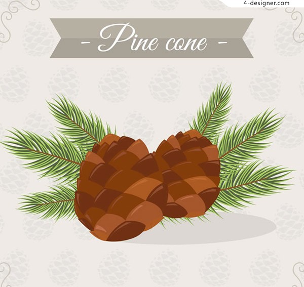 600x567 4 Designer Pine Cone Vector