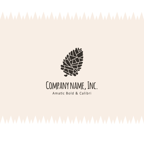 500x500 Pine Cone Logotype Design Public Domain Vectors
