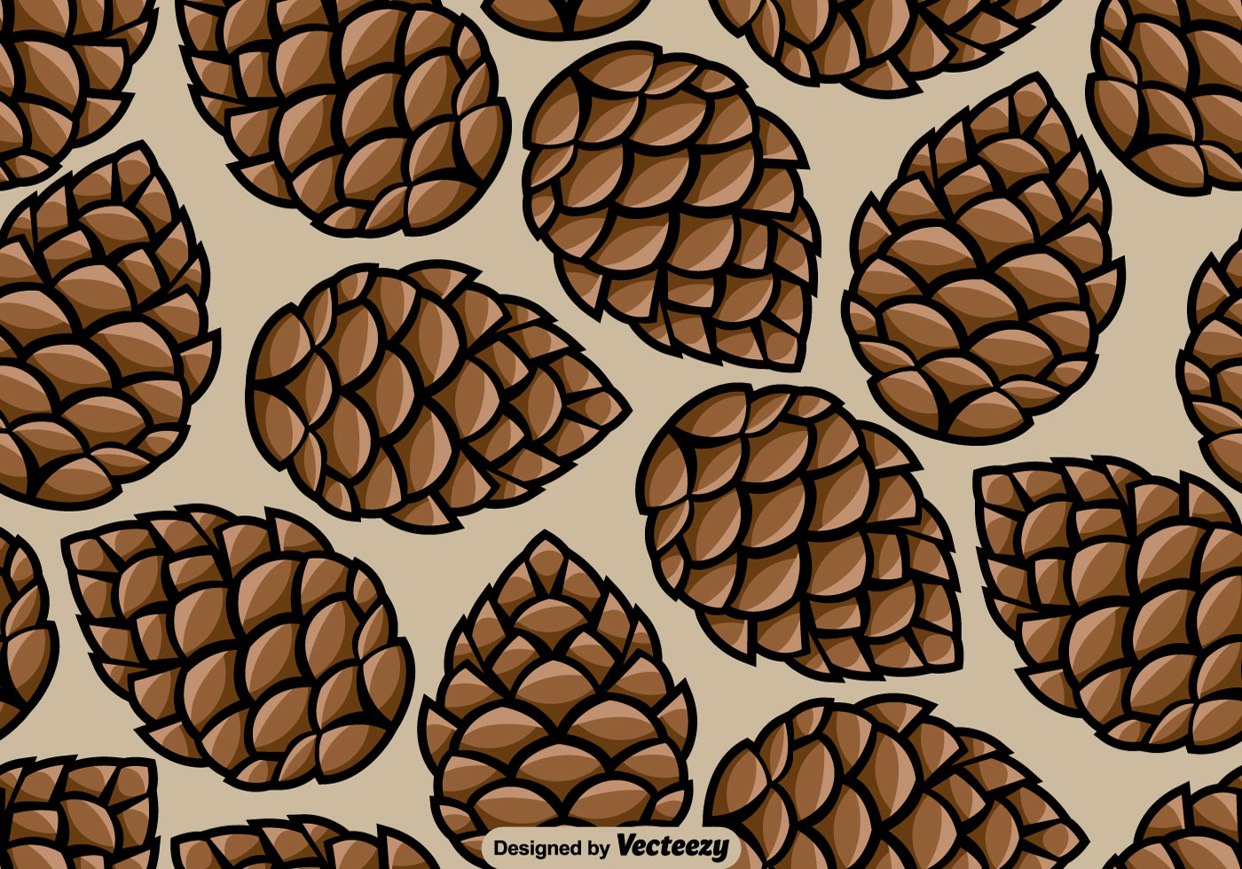 1400x980 Pinecone Free Vector Art