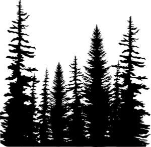 300x293 Image Result For Vector Pine Forest Tattoo Trees
