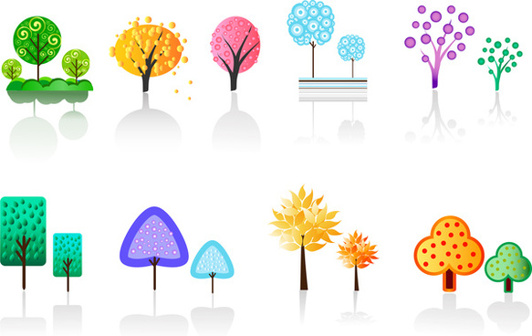583x368 Free Vector Art Pine Tree Collection Free Vector Download (217,919