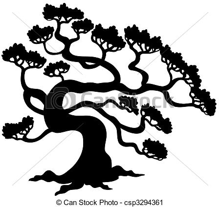 450x424 Pine Tree Silhouette