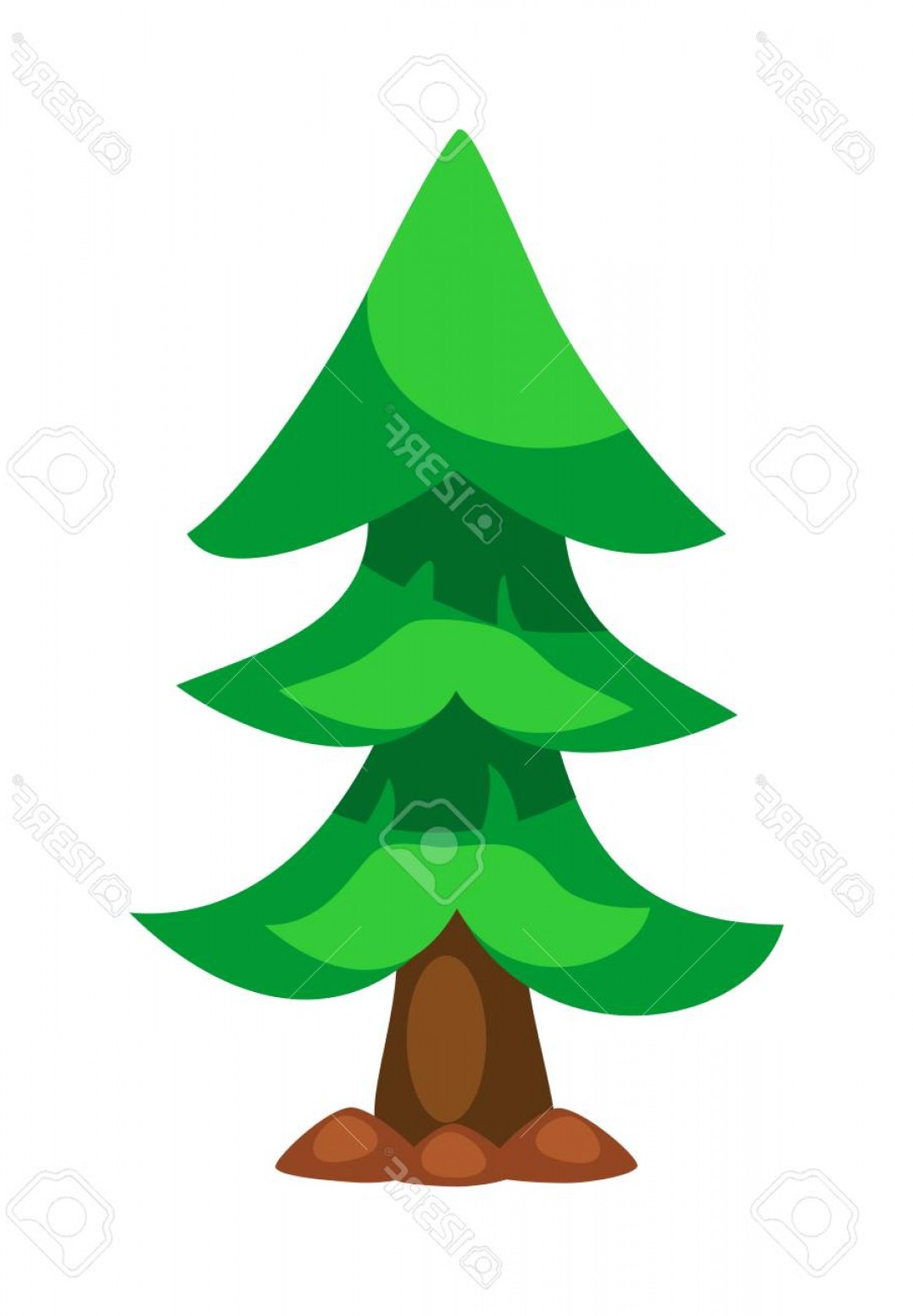 1082x1560 Photostock Vector Christmas Tree Isolated New Year Tree Vector