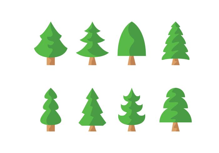 700x490 Free Pine Trees Vector