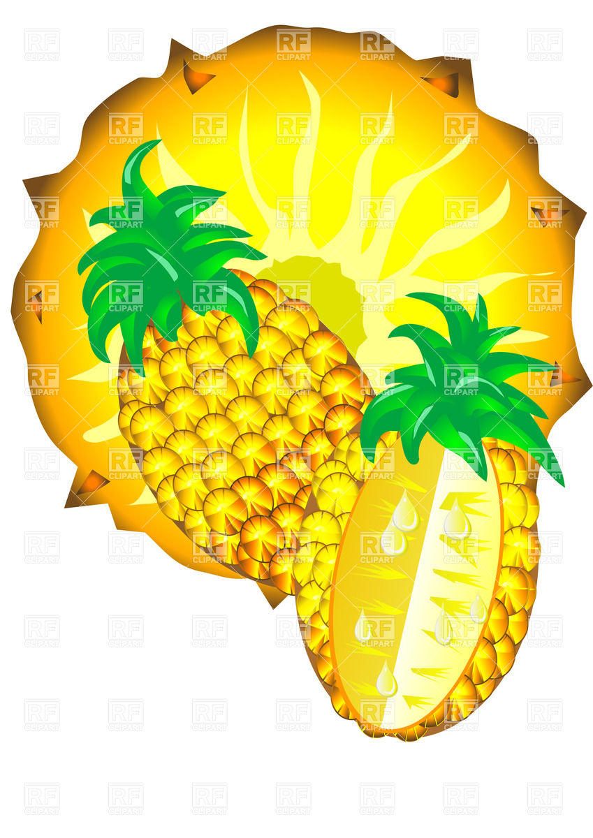 849x1200 Sliced Pineapple Vector Image Vector Artwork Of Food And
