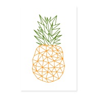 190x190 Pineapple Vector Polygon Design By Yakoazon Poster Spreadshirt