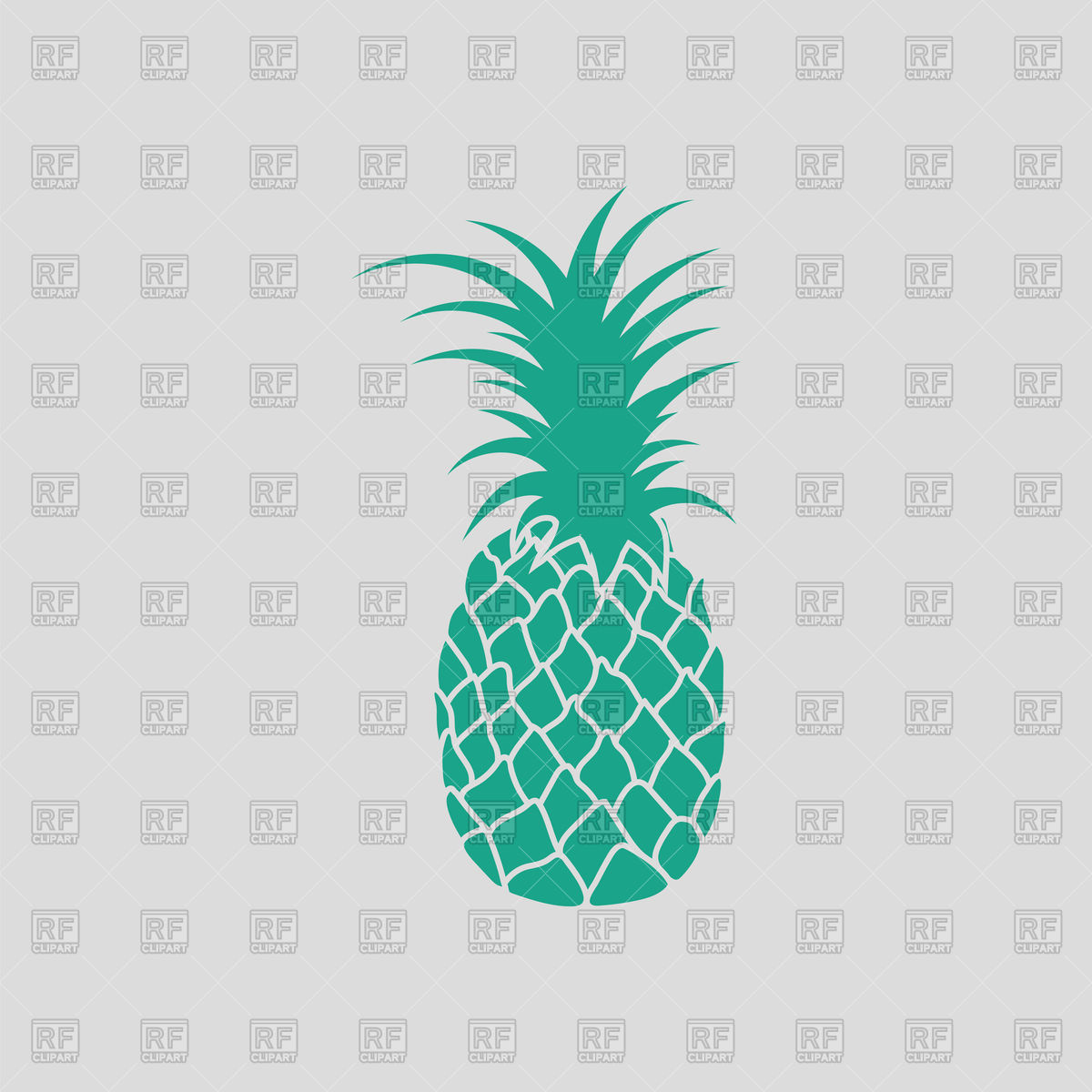 1200x1200 Pineapple Icon On Gray Background Vector Image Vector Artwork Of