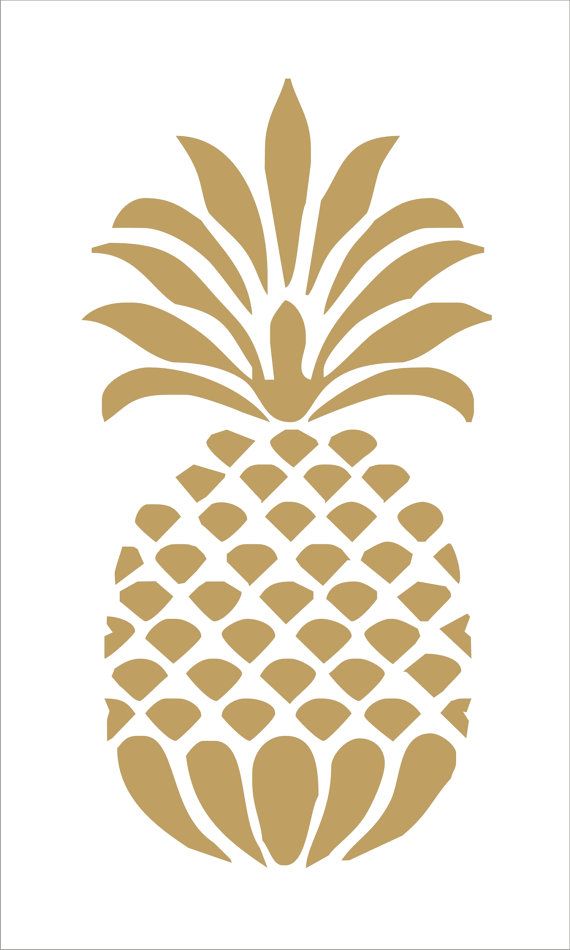 570x950 Pineapple Reusable Stencil 8 Sizes Available Create Beach